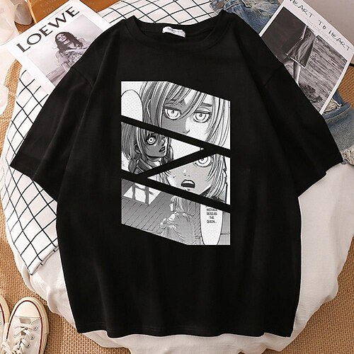 

Inspired by Attack on Titan Eren Jaeger Cosplay Costume T-shirt 100% Polyester Pattern Harajuku Graphic Kawaii T-shirt For Men's / Women's / Couple's