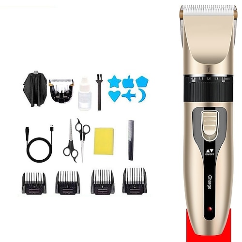 

Dog Shaver Clippers Low Noise Rechargeable Cordless Electric Quiet Hair Clippers Set for Dogs Cats Pets