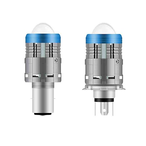 

1PCS Motorcycle H4 LED Moto BA20D LED Motorcycle Headlight Bulbs CSP Lens White Yellow Hi Lo Lamp Scooter Accessories Fog Lights 12V-80v
