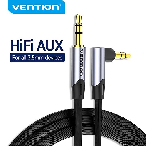 

Vention Audio 3.5 Jack Aux Cable Jack 3.5 mm Male to Male Speaker Cable Auxiliar for Car Headphones Xiaomi Audio Cable Aux Cord