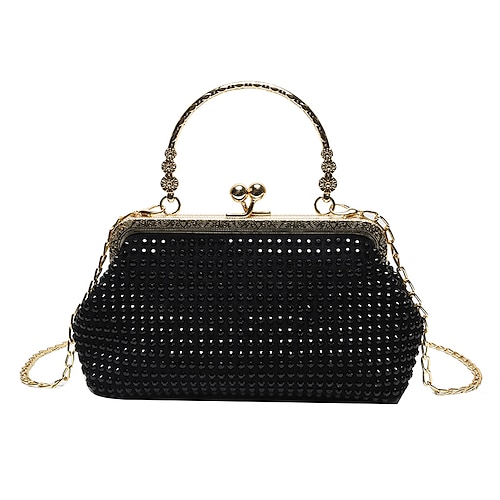 

Women's Evening Bag Sequin 3D Party / Evening Going out Black Silver