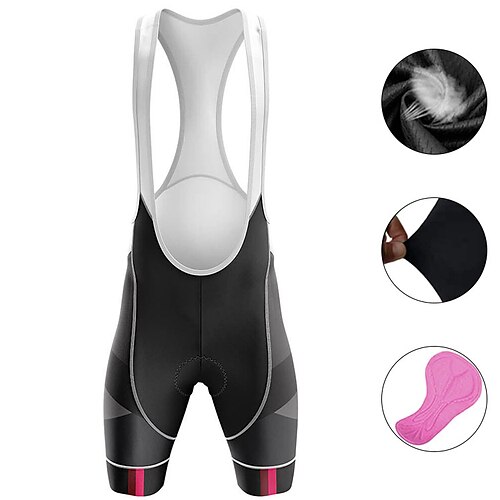 

21Grams Women's Cycling Bib Shorts Bike Bib Shorts Bottoms Mountain Bike MTB Road Bike Cycling Sports 3D Pad Cycling Breathable Quick Dry Black Polyester Spandex Clothing Apparel Bike Wear / Stretchy