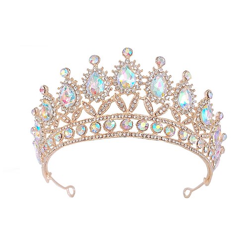 

Crystal / Alloy Crown Tiaras with Crystal / Rhinestone 1 PC Wedding / Special Occasion Headpiece
