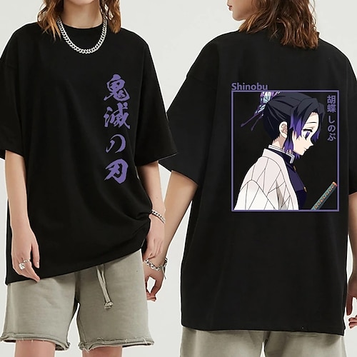 

Inspired by Demon Slayer: Kimetsu no Yaiba Kochou Shinobu T-shirt Cartoon Manga Anime Harajuku Graphic Kawaii T-shirt For Men's Women's Unisex Adults' Hot Stamping 100% Polyester