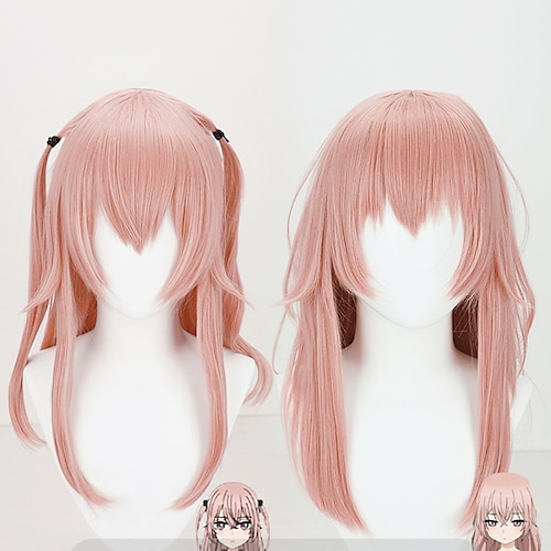 

My Dress-up Darling Inui Sajuna Cosplay Wigs Women's Asymmetrical 19 inch Heat Resistant Fiber kinky Straight European Pink Teen Adults' Anime Wig