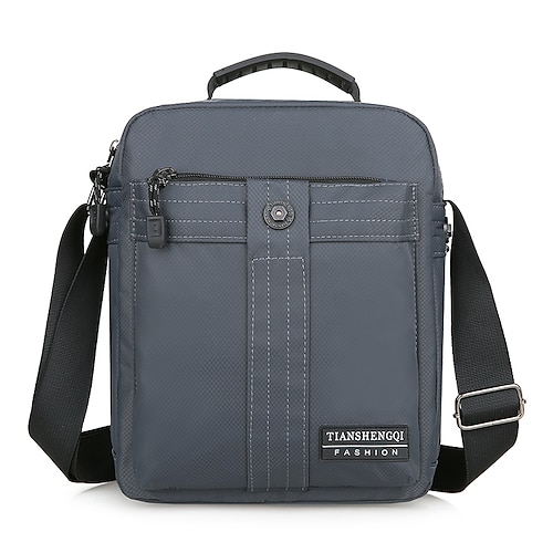 

Men's Handbag Oxford Cloth Synthetic Zipper Solid Color Daily Office & Career Green Blue Black Gray