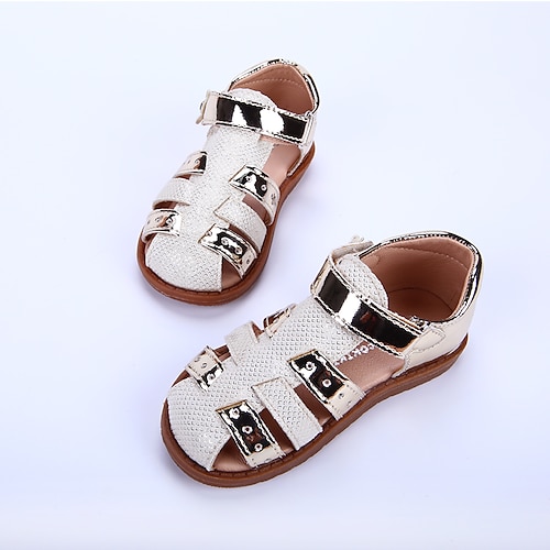 

Boys Girls' Sandals Casual Daily Synthetics Water Resistant Little Kids(4-7ys) Party Casual Gold Spring Summer