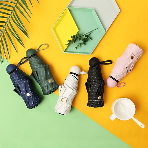 

Sun Umbrella Female Sunscreen Anti-ultraviolet Sunshade Small Fresh Umbrella Sunny Rain Dual-use Folding Umbrella