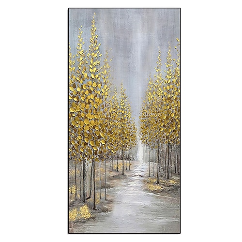 

Oil Painting Hand Painted Vertical Abstract Landscape Classic Modern Rolled Canvas (No Frame)