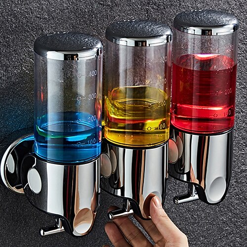 

500ML Bathroom Foam Soap Dispenser Hand Sanitizer Holder Wall Mount Shampoo Head Shower Liquid For Accessories