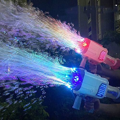 

Gatling Bubble Machine Rocket Boom Bubble with 64- Automatic Bubble Toys, 5000 Bubbles per Min for teenagers Adults Outdoor Indoor Birthday (64-Hole)
