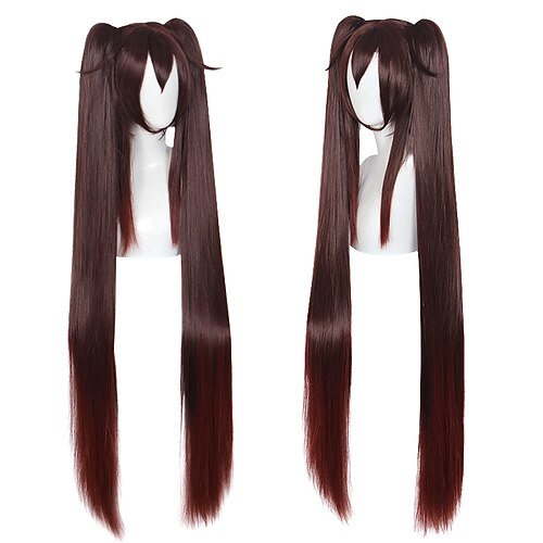 

Cosplay Cosplay Cosplay Wigs Women's With 2 Ponytails 120 inch Heat Resistant Fiber Dry Gradient Adults' Anime Wig
