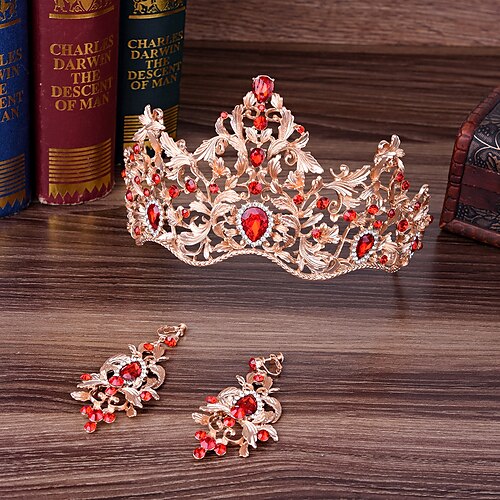 

Crown Tiaras Alloy Wedding Simple With Metal Headpiece Headwear