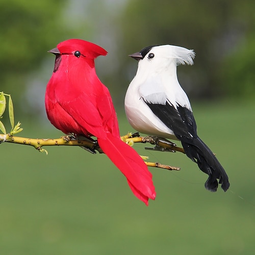 

Kreative Feder künstliche Papageien Nachahmung Vogel Tiermodell Zuhause im Freien Garten Hochzeit Dekoration Ornament DIY Party