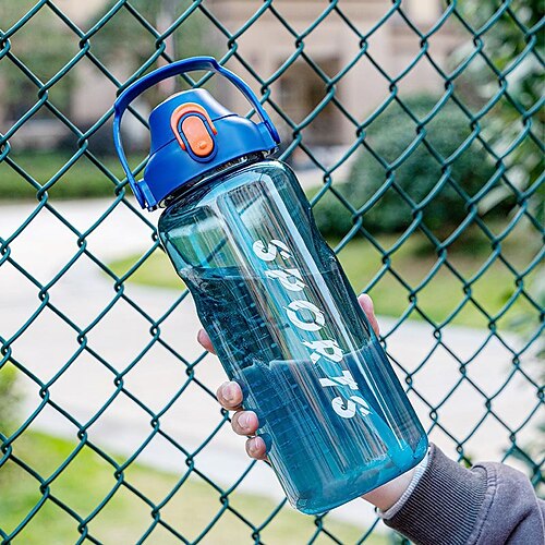 

Sports Water Cup Fitness High Temperature Portable Direct Drinking Plastic Water Bottle 1500ml High-value Space Cup