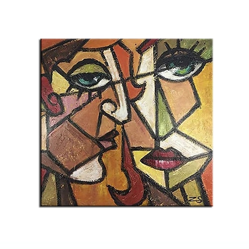 

Oil Painting Handmade Hand Painted Wall Art Contemporary Picasso Style People Abstract Home Decoration Decor Stretched Frame Ready to Hang