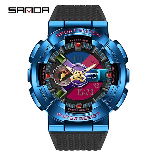 

SANDA Digital Watch for Men Analog - Digital Digital Stylish Stylish Tactical Watch Waterproof Alarm Clock Stopwatch Alloy Silicone Fashion