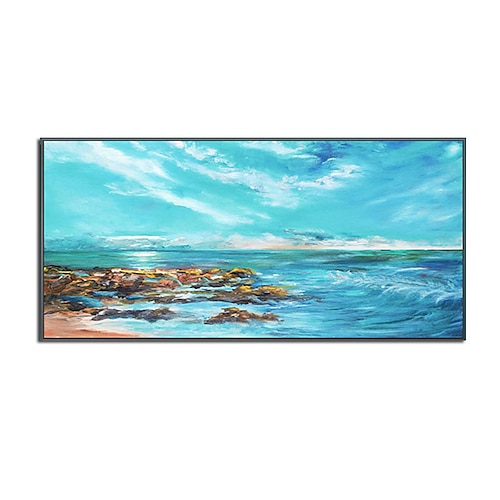 

Oil Painting 100% Handmade Hand Painted Wall Art On Canvas Vertical Abstract Landscape Seascape Modern Home Decoration Decor Rolled Canvas No Frame Unstretched