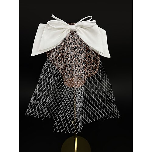 

One-tier Classic / Sweet Wedding Veil Shoulder Veils with Satin Bow Tulle