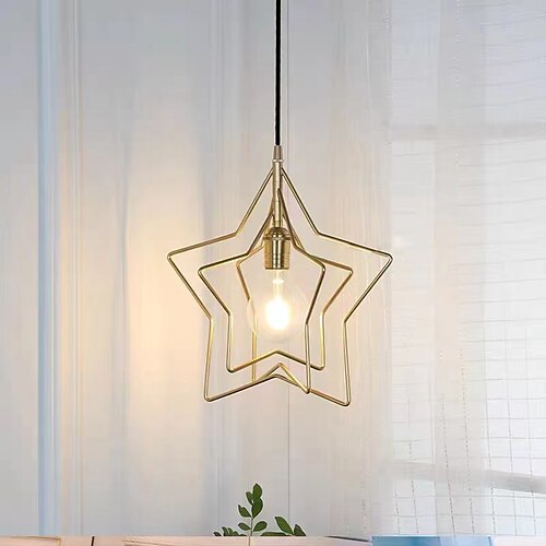 

38 cm stjerneformet pendel led metal kunstnerisk stil moderne 220-240v