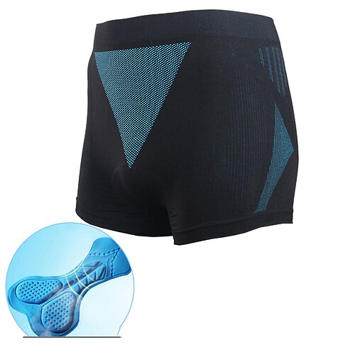 

men's cycling underwear, cycling shorts, high stretch 5d gel cushion breathable and quick-drying riding briefs for cycling travel black-xxl