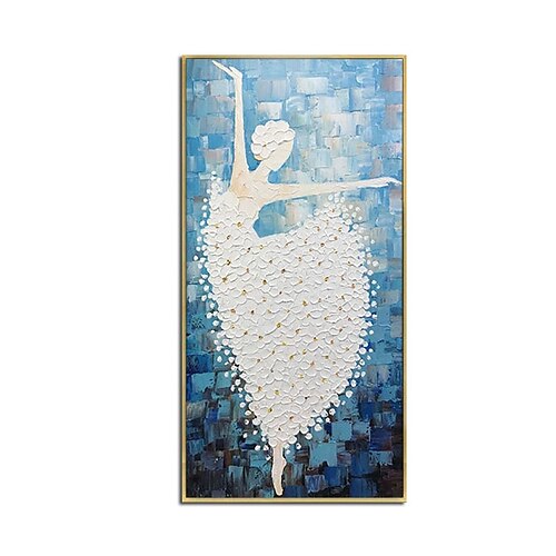 

Oil Painting 100% Handmade Hand Painted Wall Art On Canvas Modern Abstract Beautiful Dancing Ballet Girl Home Decoration Decor Rolled Canvas No Frame Unstretched