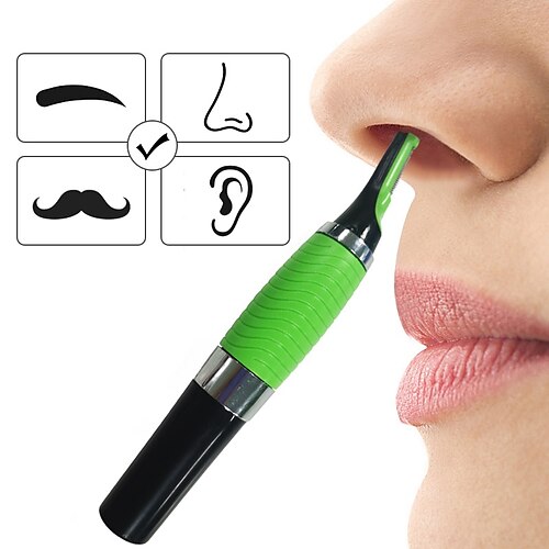 

Eyebrow Ear Nose Trimmer Men's Removal Scissors Razor Electric Nose Hair Trimmer Razor Neck Eyebrow Hair Removal (not included in dry battery delivery)