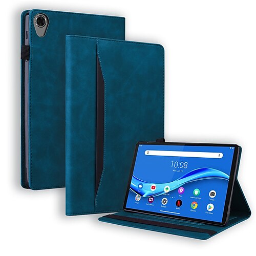 

Tablet Case Cover For Lenovo Tab P12 Pro P11 Plus Tab M10 HD M10 FHD Plus Tab M8 (FHD / HD) Pencil Holder Wallet Card Holder Solid Colored PU Leather