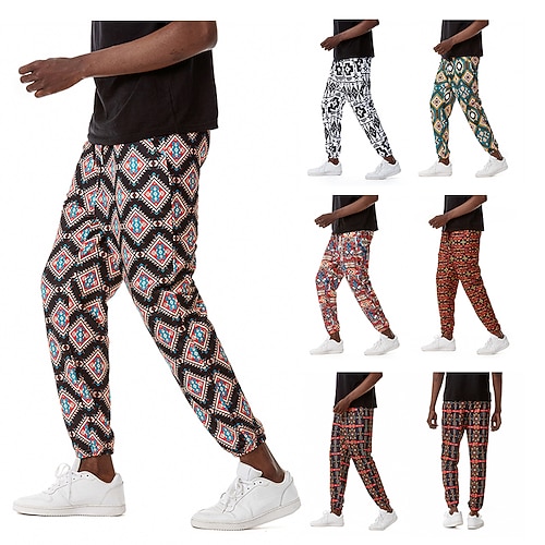 

Men's Ethnic Style Athleisure Baggy Cropped Pants 3D Print Print Ankle-Length Pants Casual Daily Inelastic Character Zebra Sports Mid Waist 1 2 3 4 5 S M L XL XXL