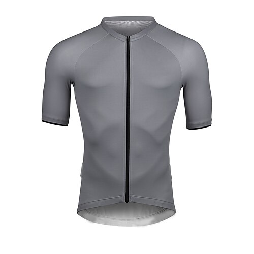 

21Grams Men's Cycling Jersey Short Sleeve Bike Top with 3 Rear Pockets Mountain Bike MTB Road Bike Cycling Breathable Quick Dry Moisture Wicking Reflective Strips Rosy Pink Grey Burgundy Polyester