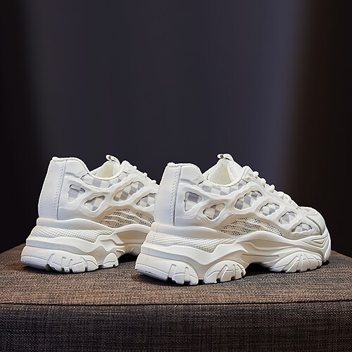

Men's Unisex Trainers Athletic Shoes Sporty Athletic Water Shoes Elastic Fabric Black Beige White Summer