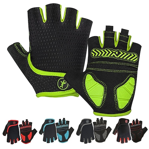 

Bike Gloves Cycling Gloves Mountain Bike Gloves Fingerless Gloves Half Finger Mountain Bike MTB Road Bike Cycling Anti-Slip Breathable Shockproof Sweat wicking Sports Gloves Terry Cloth Silica Gel