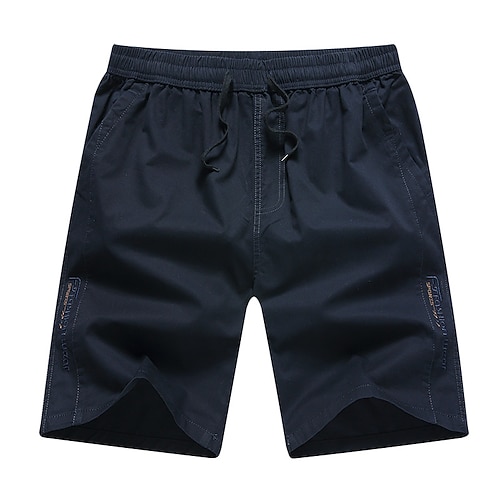 

Men's Casual Workout Shorts Drawstring Multiple Pockets Short Pants Going out Beach Inelastic Solid Colored Cycling Breathable Mid Waist Blue Light Green Army Green XL XXL 3XL 4XL 5XL