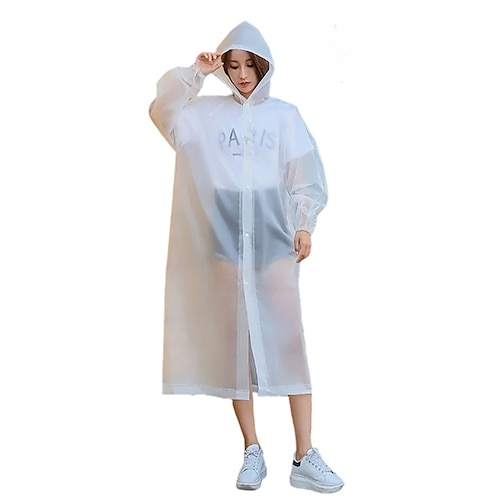 

Reusable Raincoat Women Rainwear Men Poncho Impermeable Poncho EVA Rain Coat Plastic Fashion Rain cover Hooded