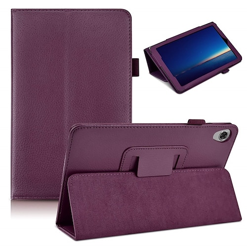 

Tableta Carcasa Funda Para Lenovo Tab P12 Pro P11 Plus Tab M10 HD M8 FHD M7 Portátil con Soporte Antigolpes Color sólido Cuero de PU