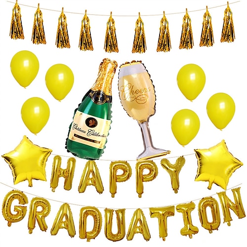 

2022 Graduation Season Balloon Set Graduation Ceremony Party Carnival Decoration Supplies Graduation Season Aluminum Film Balloons