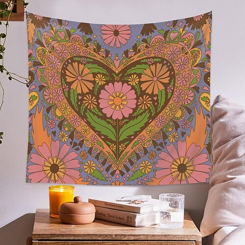 

Mandala Bohemian Wall Tapestry Art Decor Blanket Curtain Hanging Home Bedroom Living Room Dorm Decoration Boho Hippie Psychedelic Floral Flower Lotus Indian