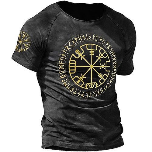 

Men's Unisex T shirt 3D Print Graphic Prints Snowflake Crew Neck Street Daily Print Short Sleeve Tops Casual Designer Big and Tall Sports Black
