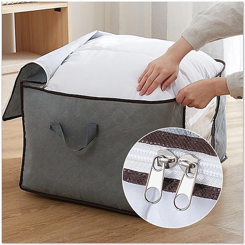 

quilt storage bag home moisture-proof clothing quilt storage bag thickened non-woven luggage moving packing bag