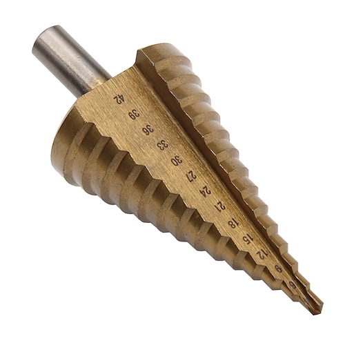 

trinnbor hss 4mm-42mm titanskaft trebearbeidende elektroverktøyskaft