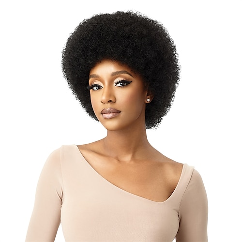 

Synthetic Wig Curly Afro With Bangs Wig Short Synthetic Hair Women's Cosplay Party Fashion Blonde Black