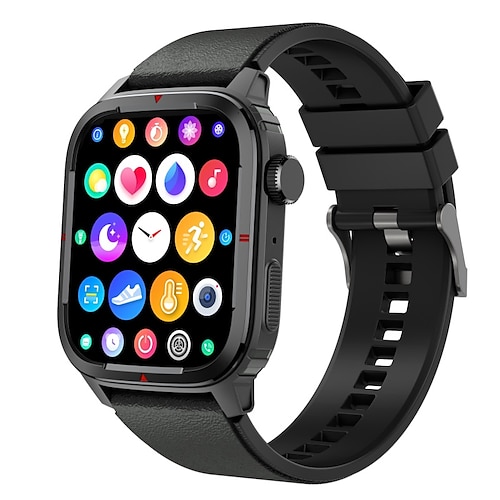 

696 Q25 Smart Watch 1.7 inch Smartwatch Fitness Running Watch Bluetooth Pedometer Call Reminder Heart Rate Monitor Compatible with Android iOS Women Men Hands-Free Calls Message Reminder IP 67 31mm