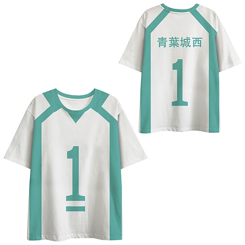 

Inspired by Haikyuu Aoba Johsai High School T-shirt Cartoon Manga Anime Harajuku Graphic Kawaii T-shirt For Men's Women's Unisex Adults' 3D Print 100% Polyester