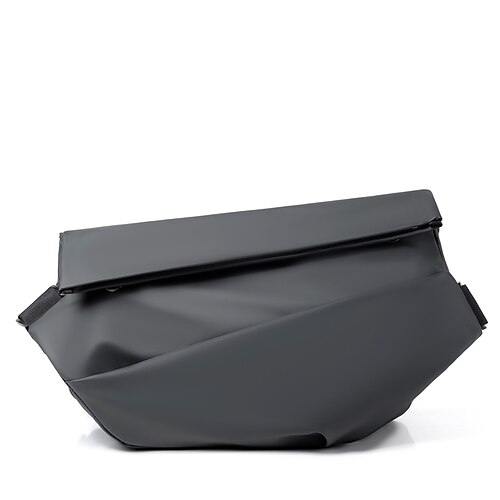 

Men's Sling Shoulder Bag Oxford Cloth Nylon Zipper Solid Color Daily Outdoor Black Gray