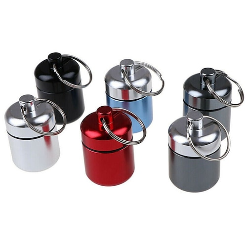 

Outdoor Supplies Aluminum Alloy Pill Bottles Mini Cartridges Waterproof Medicine Cans