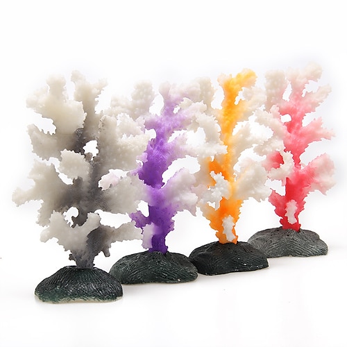 

Artificial Colorful Coral Plant Aquarium Decoration Beautiful Fish Tank Stone Coral Reef Ornament Aquarium Background