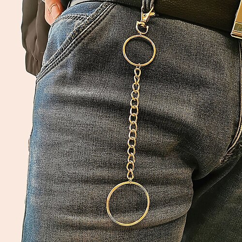 

Men's Women's Pants Chain Wallet Chain Pocket Chain Metal Chain Buckle Free O-ring Casual Classic Party Daily Silver