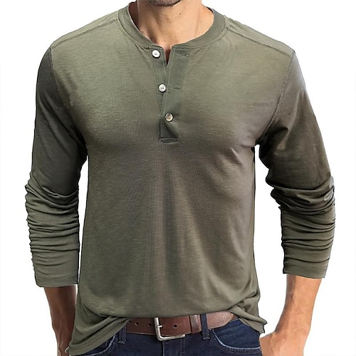 

Men's Hiking Shirt / Button Down Shirts Henley Shirt Long Sleeve Tee Tshirt Top Outdoor Breathable Quick Dry Lightweight Sweat wicking Summer Fishing Climbing Beach