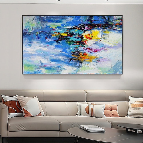 

Handmade Oil Painting CanvasWall Art Decoration Abstract Knife Painting Landscape Seascape for Home Decor Rolled Frameless Unstretched Painting