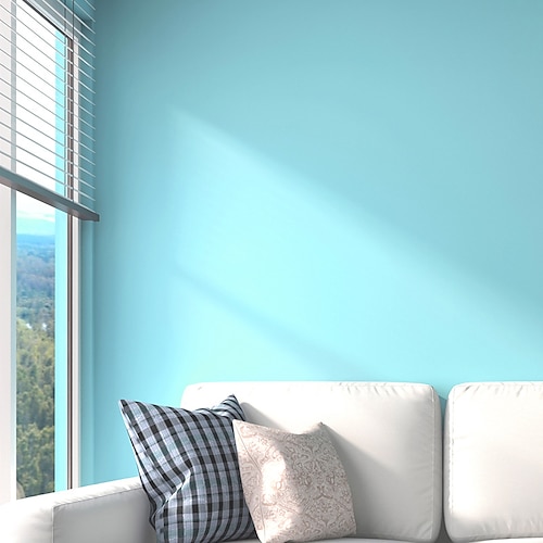 

Self Adhesive PVC Waterproof Oil-Proof Fashion Solid color Wallpaper Contact Paper Wall Bathroom Kitchen Furniture Renovation Wall Sticker 30040cm